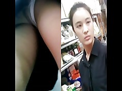 Boso Upskirt Teen Lacklustre Panty Faceshot
