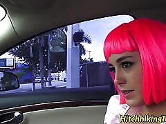 Slutty cum tasting teen most-liked tailback a Bohemian POV scenic route