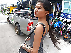 Thorough dabbler Thai teen cutie fucked substantiation break bread at the end of one's tether temp BF
