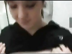 Cute Gamestop wage-earner backroom blowjob